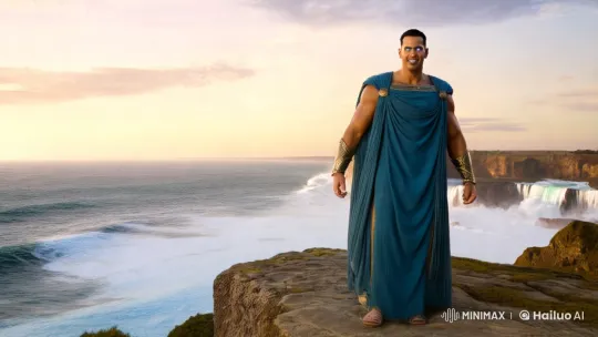 Poseidon Commands the Sea in Majestic Display – AI Generated Video | Hailuo AI