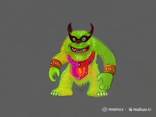 Furry Monster Showcases Martial Arts in Live2D Animation – AI Generated Video | Hailuo AI