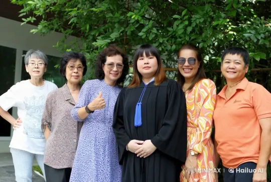 Graduation Celebration: Group Embrace in Live2D Animation – AI Generated Video | Hailuo AI