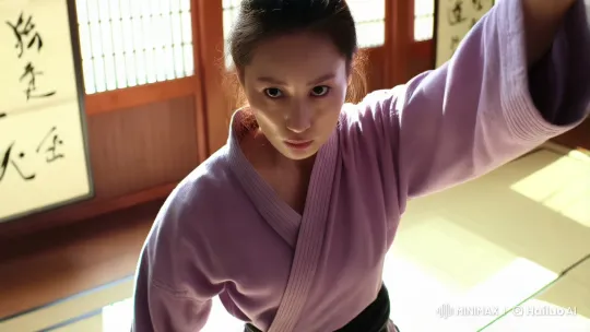 Traditional Kung Fu Master in Serene Dojo – AI Generated Video | Hailuo AI