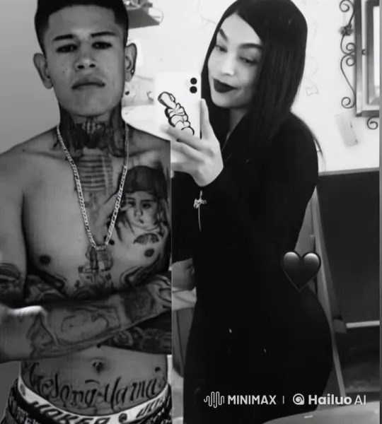 Tattooed Couple Poses for Selfie, Shares Kiss – AI Generated Video | Hailuo AI