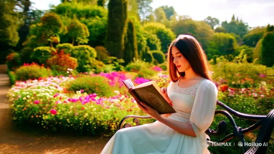 Garden Serenity: A Poetic Ode Captured on Film – AI Generated Video | Hailuo AI