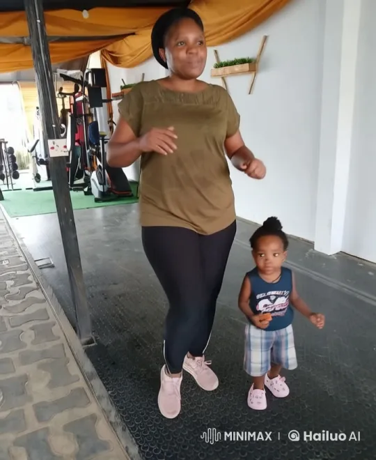 Athletic Woman and Child in Live2D Gym Adventure – AI Generated Video | Hailuo AI