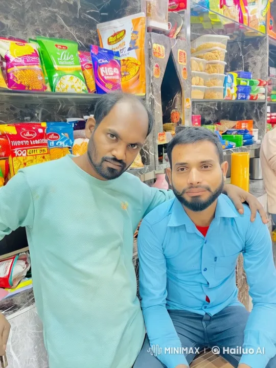 Affectionate Moment Between Two Individuals in Grocery Store – AI Generated Video | Hailuo AI