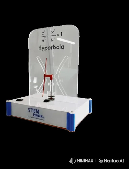 STEM Power Device Showcases Hyperbola Equation – AI Generated Video | Hailuo AI