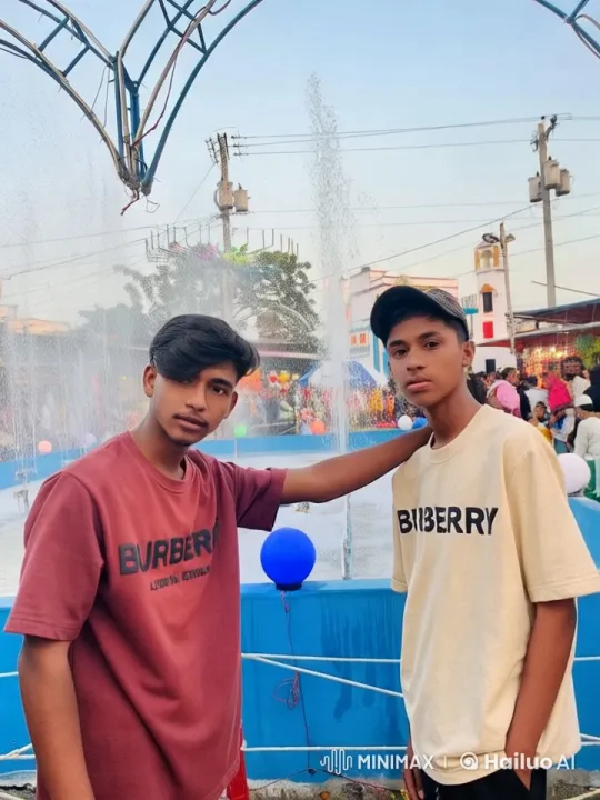 Two Young Men Engage in Playful Kungfu Fight by Pool – AI Generated Video | Hailuo AI