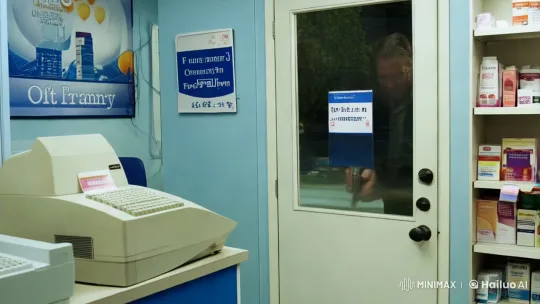 Middle-aged Man Robs Pharmacy with Shotgun – AI Generated Video | Hailuo AI
