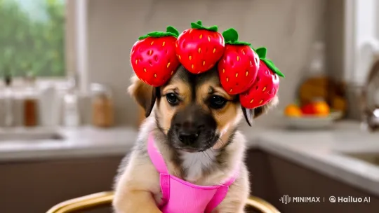 Puppy Chef in a Pretty Kitchen Setting – AI Generated Video | Hailuo AI
