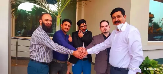 Team Transitions from Business Handshake to Kungfu Display – AI Generated Video | Hailuo AI