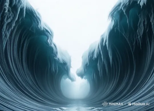Live2D Ocean Divided by Wind, Forming Majestic Water Walls – AI Generated Video | Hailuo AI