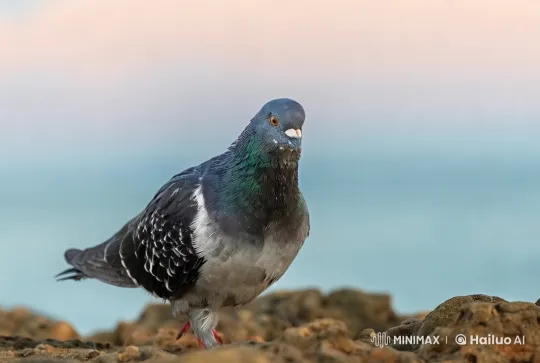 Pigeon Takes Flight in Live2D Animation at Sunset – AI Generated Video | Hailuo AI