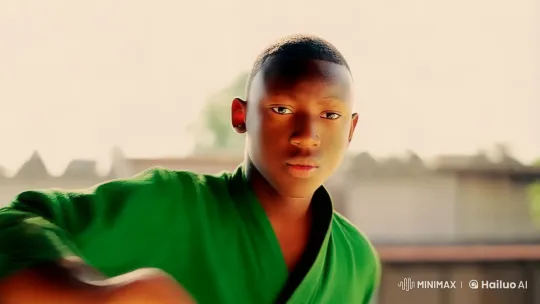 Young Man Demonstrates Kungfu Mastery in Dynamic Display – AI Generated Video | Hailuo AI