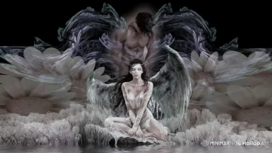 Mystical Beings in Ethereal Landscape with Gentle Animation – AI Generated Video | Hailuo AI