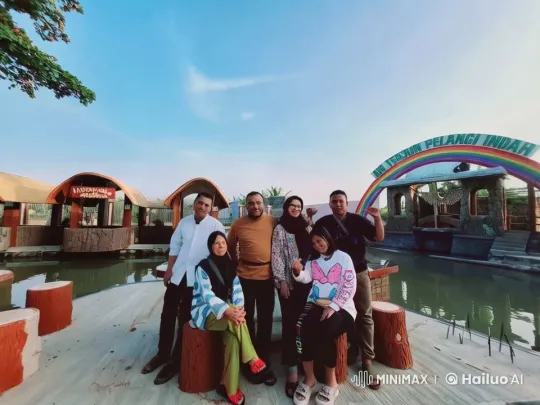 Friends Enjoy Scenic Pond, Engage in Playful Kung Fu – AI Generated Video | Hailuo AI