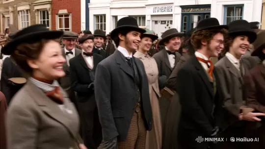 19th-Century Life Reenactment on Bustling High Street – AI Generated Video | Hailuo AI