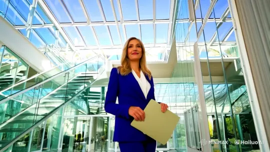 Interior Designer Showcases Elegant Glass Room Design – AI Generated Video | Hailuo AI