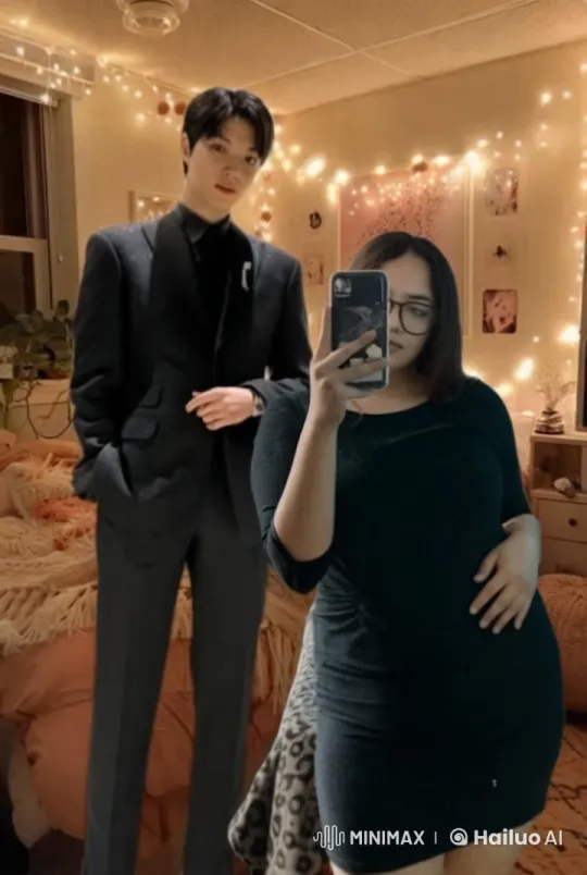 Romantic Couple Shares Sweet Kiss in Cozy Bedroom – AI Generated Video | Hailuo AI