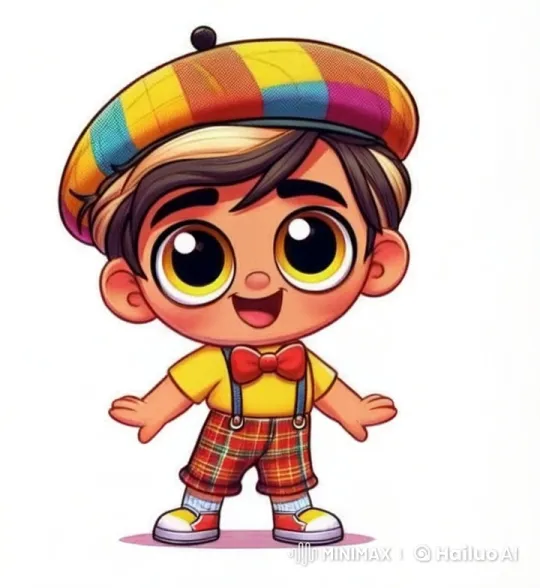 Colorful Child Dances Joyfully in Live2D Animation – AI Generated Video | Hailuo AI
