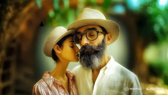 Affectionate Embrace in Serene Sunlit Setting – AI Generated Video | Hailuo AI