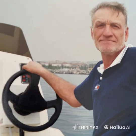 Man Steers Boat on Serene Lake at Sunset – AI Generated Video | Hailuo AI