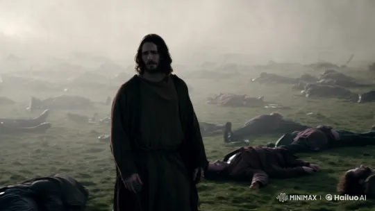 Jesus Walks Through Ethereal Warzone – AI Generated Video | Hailuo AI