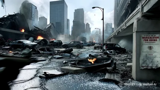 War-torn City: Soldier's Survival Amidst Ruin – AI Generated Video | Hailuo AI