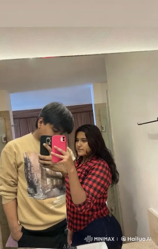 Affectionate Couple Reflects Love in Bathroom Mirror – AI Generated Video | Hailuo AI