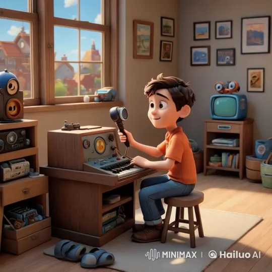 Young Valtim's Journey into Broadcasting – AI Generated Video | Hailuo AI