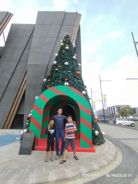 Christmas Tree Backdrop for Dynamic Kung Fu Performance – AI Generated Video | Hailuo AI