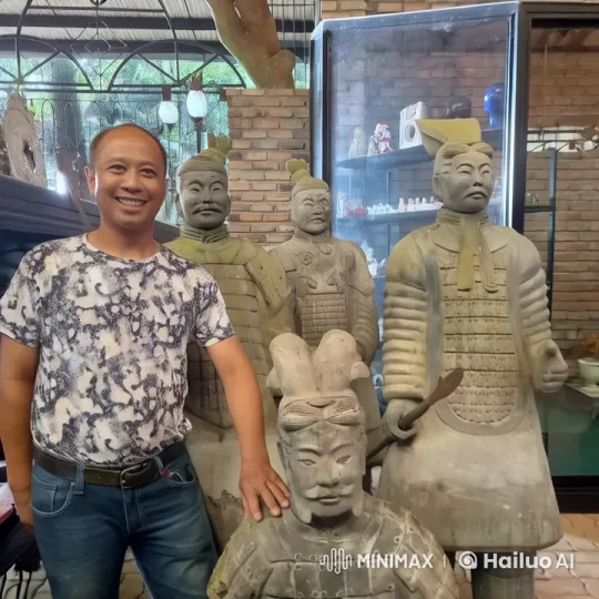 Live2D Animated Kung Fu Battle with Dynamic Statues – AI Generated Video | Hailuo AI