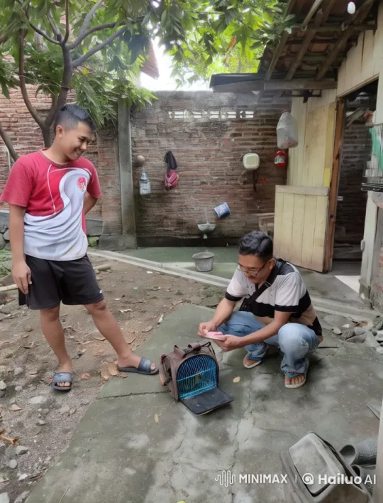 Rustic Backyard Kung-Fu Duel in Live2D Animation – AI Generated Video | Hailuo AI