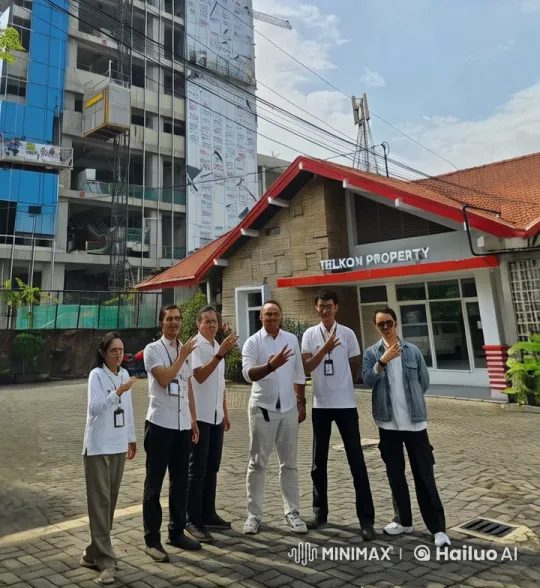 Live2D Video: Group Kungfu Performance in Front of Telkom Property – AI Generated Video | Hailuo AI