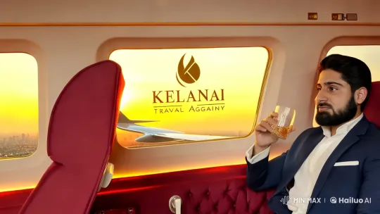 Luxury Travel Experience: Private Jet to Five-Star Suite – AI Generated Video | Hailuo AI