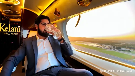 Luxury Travel: Private Jet to Five-Star Suite Experience – AI Generated Video | Hailuo AI