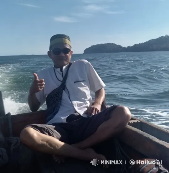 Man Relaxing on Boat Encounters Crocodile in Live2D Animation – AI Generated Video | Hailuo AI
