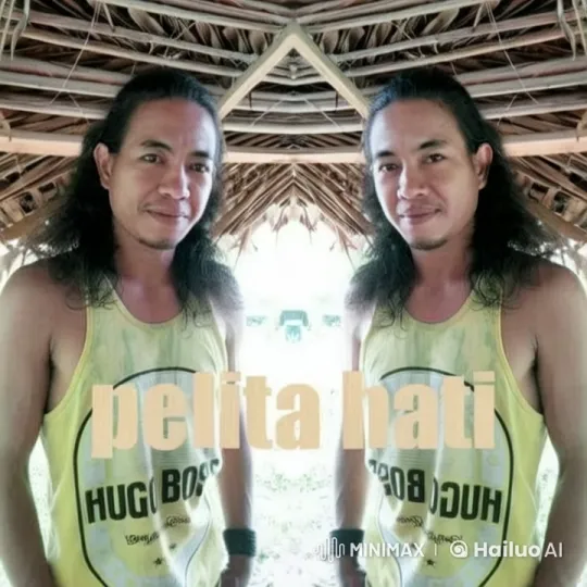 Twin Figures in Rustic Setting with 'HUGO BOSS' Tops and 'Pelita Hati' Theme – AI Generated Video | Hailuo AI