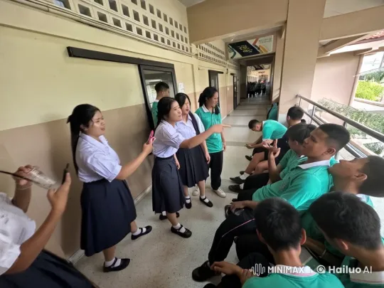 Students' Dynamic Kung Fu Showdown in School Corridor – AI Generated Video | Hailuo AI