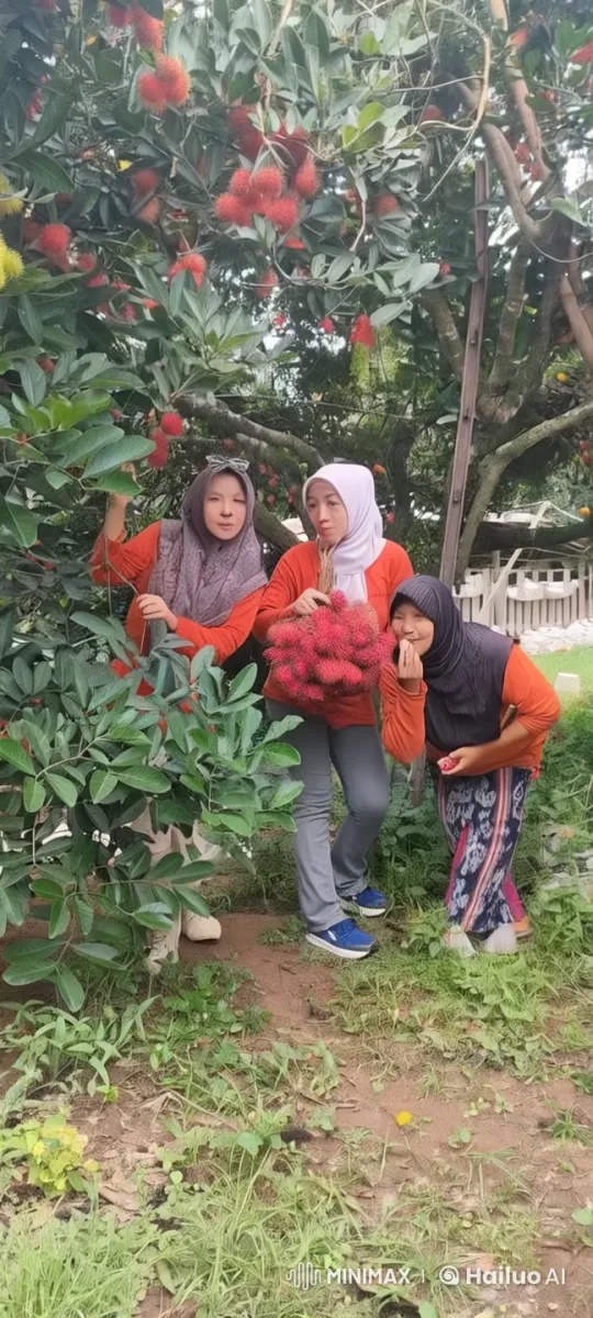 Women Practicing Kungfu by Rambutan Tree in Garden – AI Generated Video | Hailuo AI