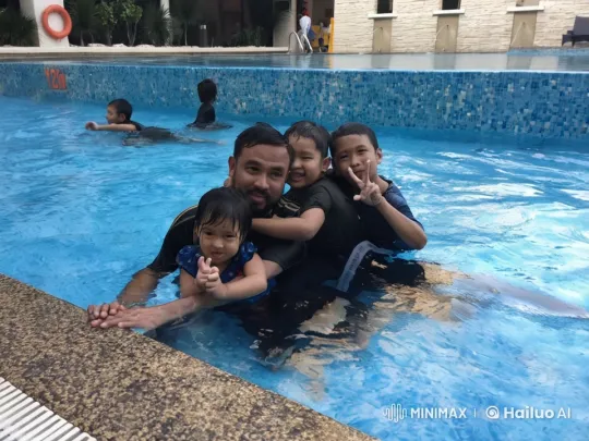 Children Practicing Wing Chun Moves in Swimming Pool – AI Generated Video | Hailuo AI