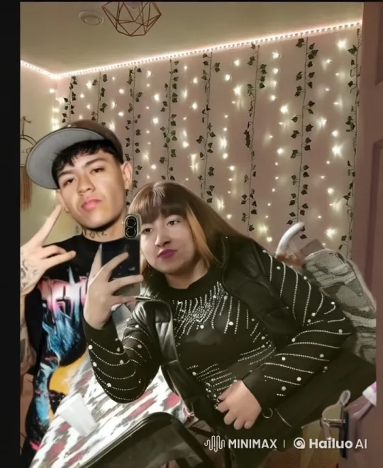 Romantic Couple Takes Selfie in Cozy Room – AI Generated Video | Hailuo AI