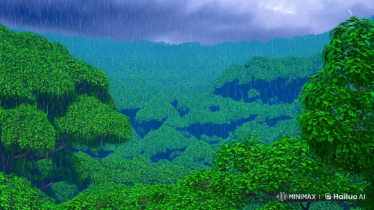 Rabbit's Survival Tactics in the Rainforest – AI Generated Video | Hailuo AI