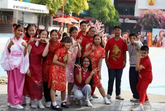 Children Perform Energetic Kungfu in Festive Live2D Animation – AI Generated Video | Hailuo AI