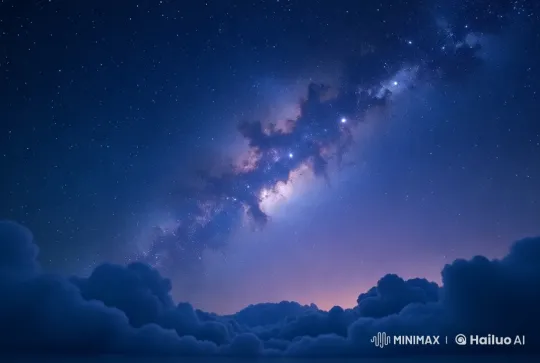 Starry Night Sky Exploration in Live2D Animation – AI Generated Video | Hailuo AI