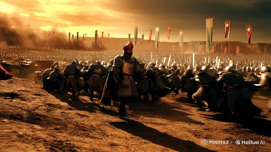 Cinematic Epic: Saladin vs. Baldwin IV in the Crusades – AI Generated Video | Hailuo AI