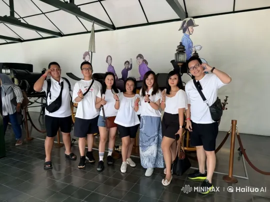 Young Adults Perform Playful Kungfu in Historic Carriage Display – AI Generated Video | Hailuo AI