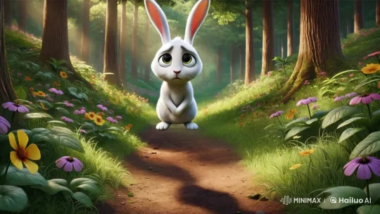 Enchanted Forest Walk: Live2D Animated Rabbit Adventure – AI Generated Video | Hailuo AI