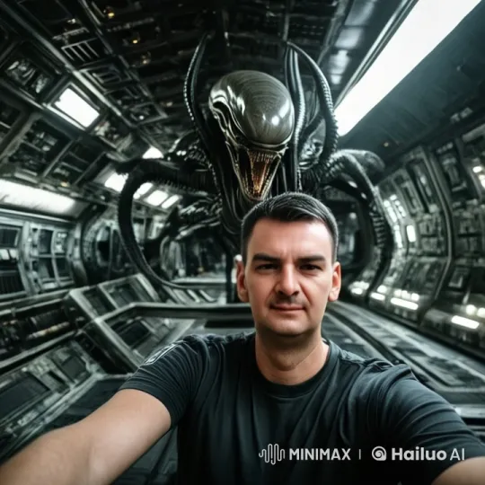Space Station Encounter with Xenomorph in Live2D – AI Generated Video | Hailuo AI