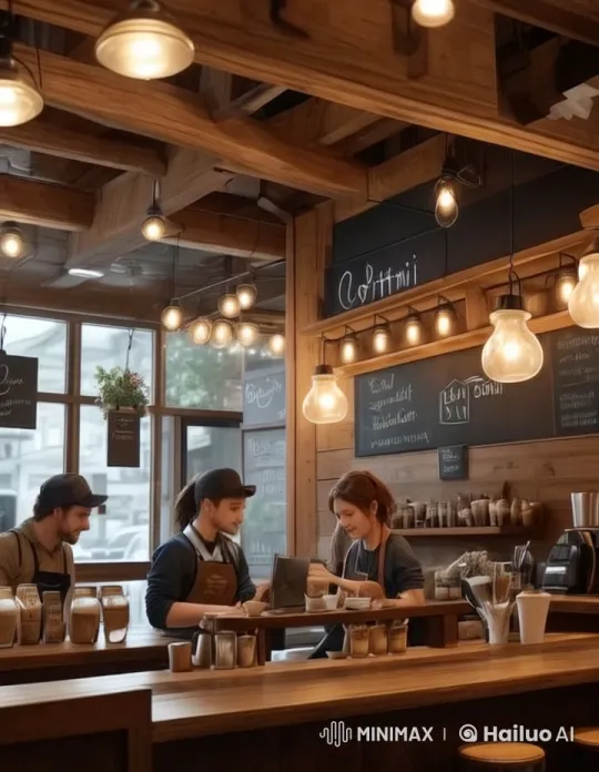 Cozy Coffee Shop Experience in Live2D Animation – AI Generated Video | Hailuo AI