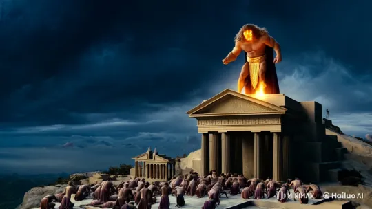 Zeus's Wrath Destroys Arrogant City Over Olympus – AI Generated Video | Hailuo AI