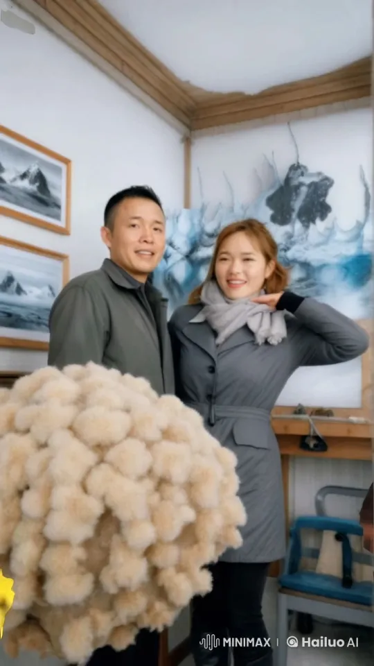 Couple Performing Kungfu in Mountain-Decorated Room – AI Generated Video | Hailuo AI